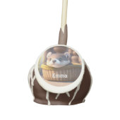 Cute otter baby in a basket - kids birthday  cake pops