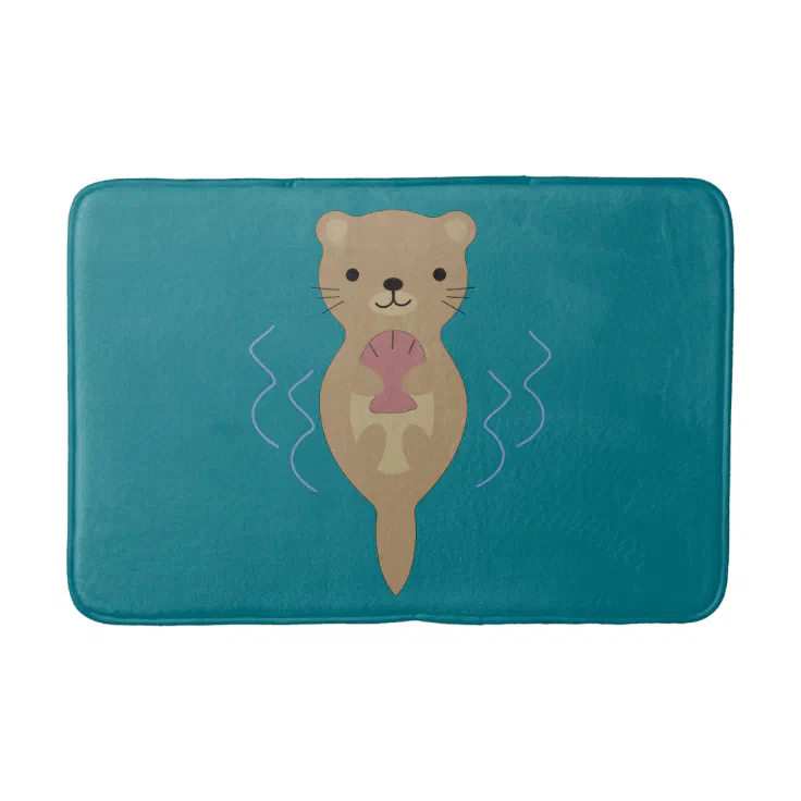 Cute Otter Bath Mat | Zazzle