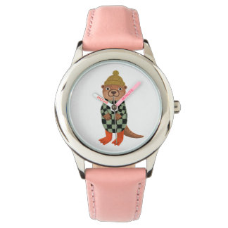Cute Otter Beanie Watches – Black & White
