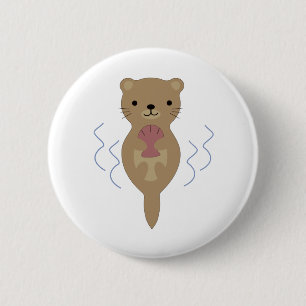 Cute Otter Button