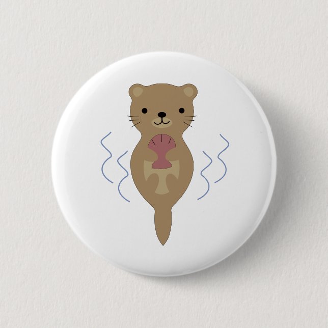 Cute Otter Button (Front)