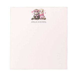 Cute Otter Couple in Love Valentine's Day Notepad