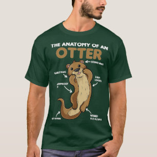 Cute Otter Explanation Anatomy Of An Otter - 2 T-Shirt