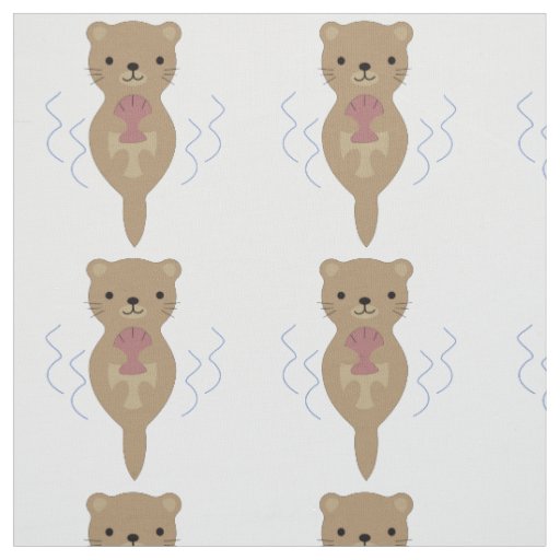 Cute Otter Fabric