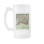 Cute Otter Frosted Beer Mug