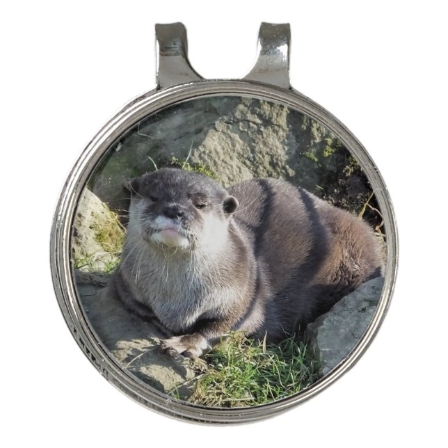 CUTE OTTER GOLF HAT CLIP (Front)