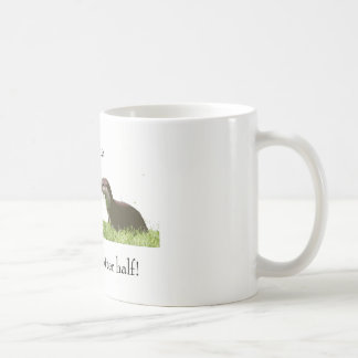 Cute otter half mug