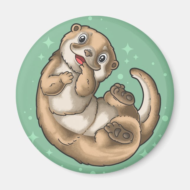 Cute Otter Magnet (Front)