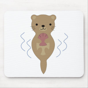 Cute Otter Mouse Pad