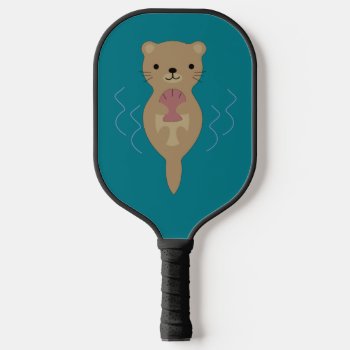 Cute Otter  Pickleball Paddle by Egg_Tooth at Zazzle