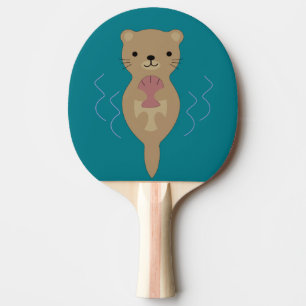 Cute Otter Ping Pong Paddle
