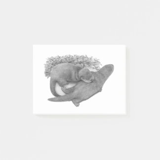 Cute otter post-it notes