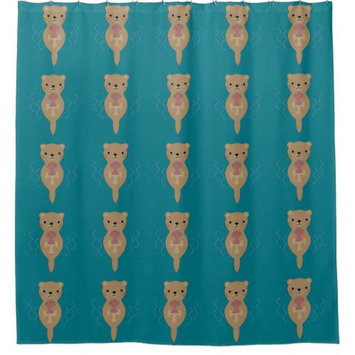 Cute Otter Shower Curtain