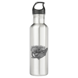 Cute otter stainless steel water bottle