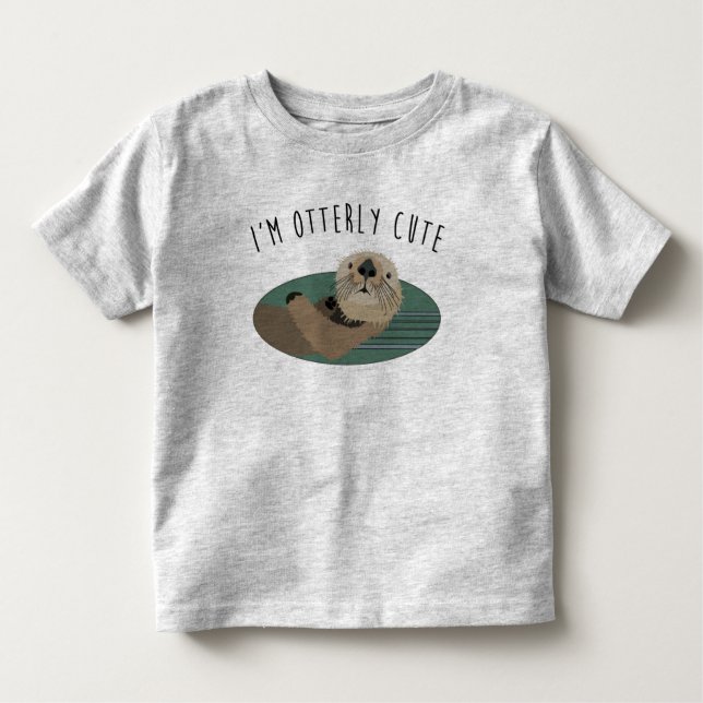 Cute Otter Toddler's T-Shirt (Front)