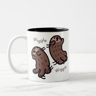 Cute Otter Two-Tone Coffee Mug