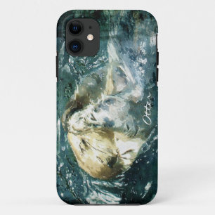 Cute Otter Wildlife Art Animal Cell Phone Case
