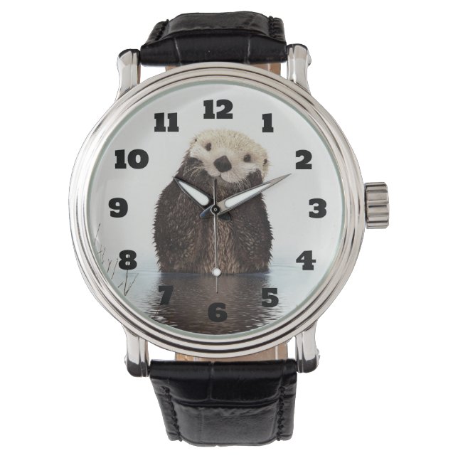 Cute Otter Wildlife Image Watch (Front)