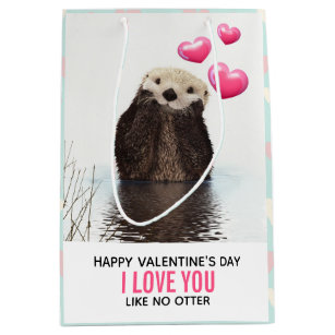 There's No Otter Like You Sports Water Bottle Funny Valentines Day Girlfriend 