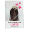 Cute Otter with Hearts Valentine's Day Humor