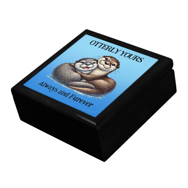 Cute Otterly Yours Always and Furever Gift Box (Side)