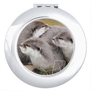 CUTE OTTERS compact mirror