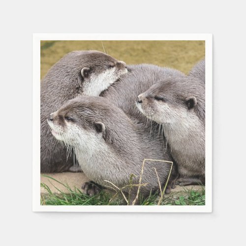 CUTE OTTERS NAPKINS