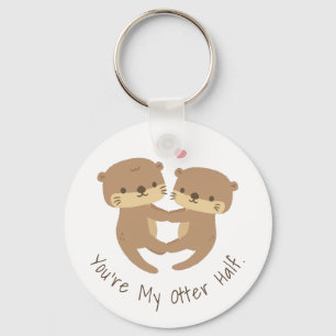 Cute Otters Pair, My Otter Half Keychain