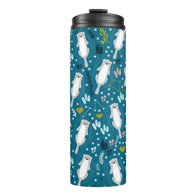 Cute Otters Travel Mug (Front)