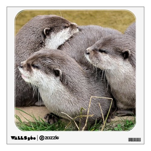 CUTE OTTERS WALL DECAL