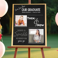 Cute Our Graduate Then and Now Graduation Photo