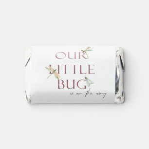 Cute Our Little Bug Pink Dragonfly Baby Shower Hershey's Miniatures