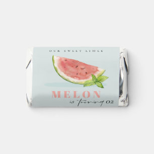 Cute Our Little Melon Blue Any Age Birthday Hershey's Miniatures