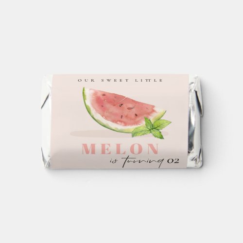 Cute Our Little Melon Blush Any Age Birthday Hersheys Miniatures