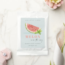 Cute Our Little Melon Watercolor Blue Baby Shower Lemonade Drink Mix