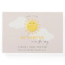 Cute Our Little Sunshine Blush Girl Baby Shower Guest Book