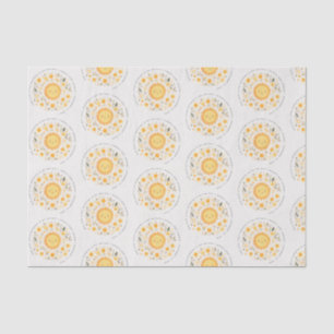 Cute Our Little Sunshine Boho Sun Baby Shower Tissue Paper