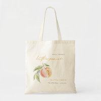Cute Our Little Sweet Peach Watercolor Birthday