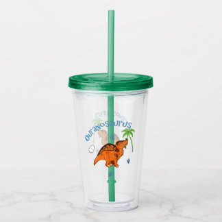 Cute Ouranosaurus Acrylic Tumbler