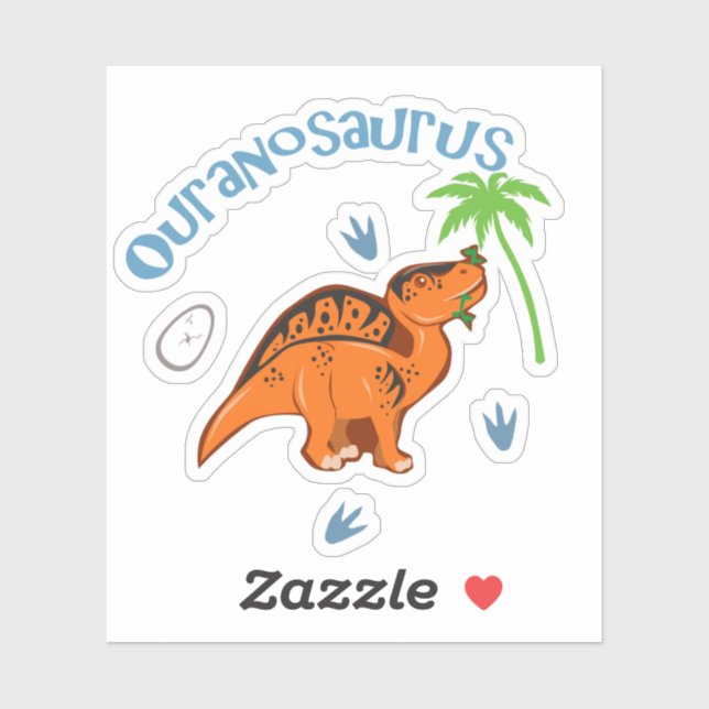 Cute Ouranosaurus Sticker (Sheet)