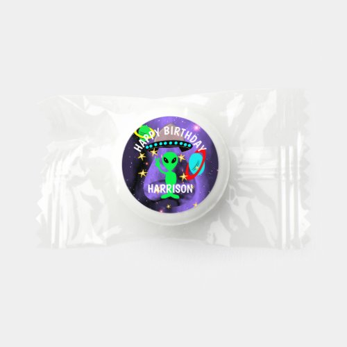 Cute outer Space Alien Themed Birthday Party  Life Saver Mints