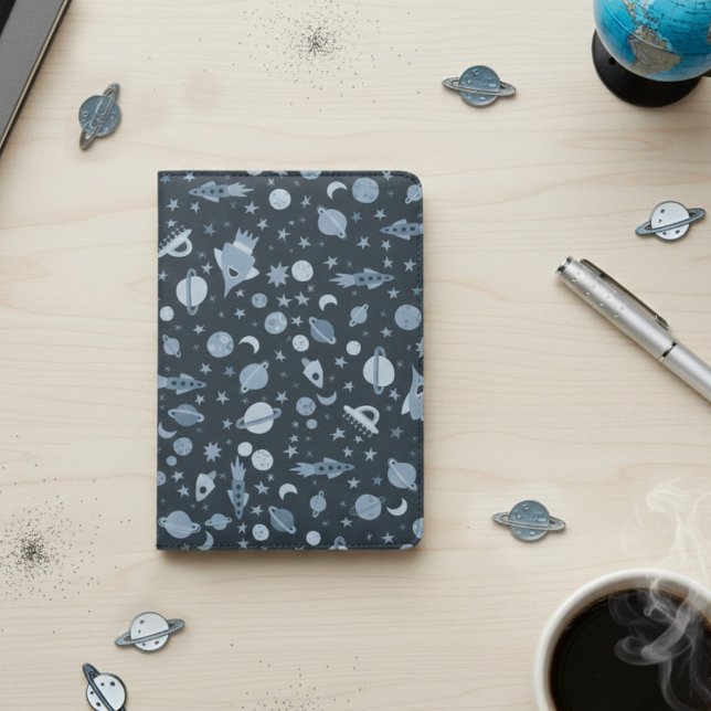 Cute Outer Space Galaxy UFO Pattern  Passport Holder (Cute Outer Space Galaxy UFO Pattern Passport Holder Cover
)