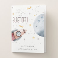 Cute Outer Space Starry Planets Any Age Birthday