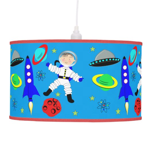 Cute Outer Space Themed Ceiling Lamp (Front)