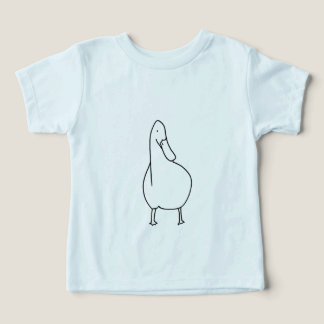 Cute outline art, drawing of duck t-shirts