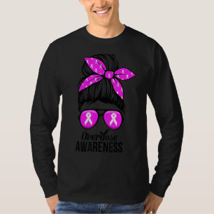 Cute Overdose awareness messybun for women T-Shirt