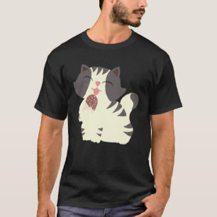 Cute Oversize Cat  Ice Cream Cat Happy Cat For Gir T-Shirt