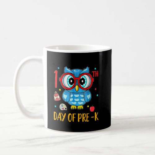 Cute Owl 100th Day Of Pre K Funny 100 Days Smarter Coffee Mug