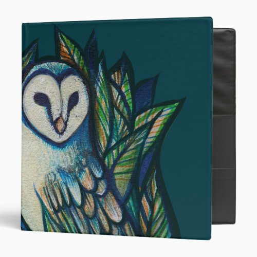 Cute Owl                                           3 Ring Binder