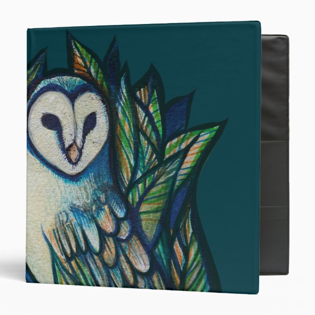 Cute Owl                                           3 Ring Binder (Front/Inside)